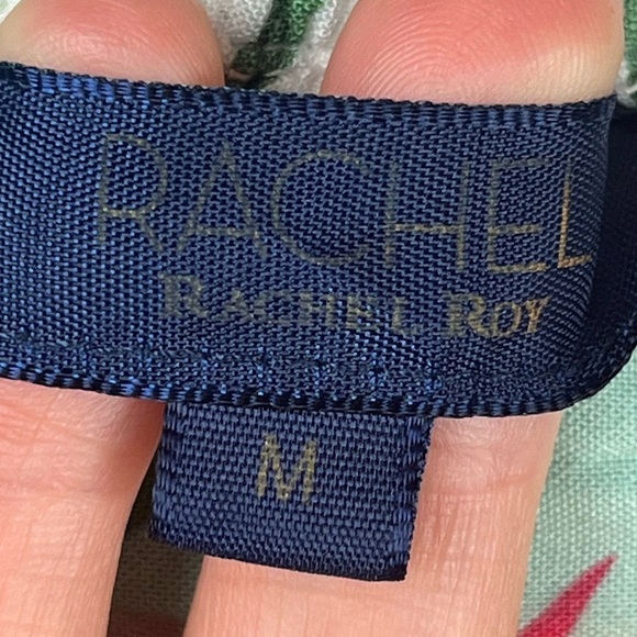 Rachel Ray Floral Wrap Skirt Medium High Low Bold Fall Colors - Picture 6 of 14